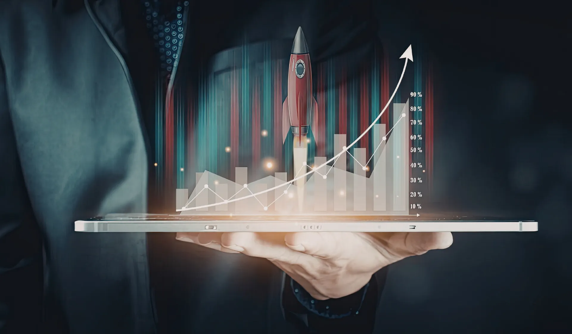 LeadGulls certified B2C digital marketing specialists presenting a consumer acquisition strategy review showing Facebook Ads, Google Shopping, and email marketing performance data